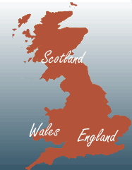 UK cottages near the sea map